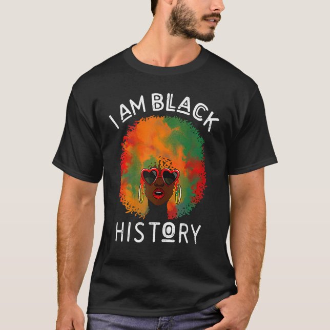 Camiseta I Am The Strong African Queen Girls Black History  (Frente)