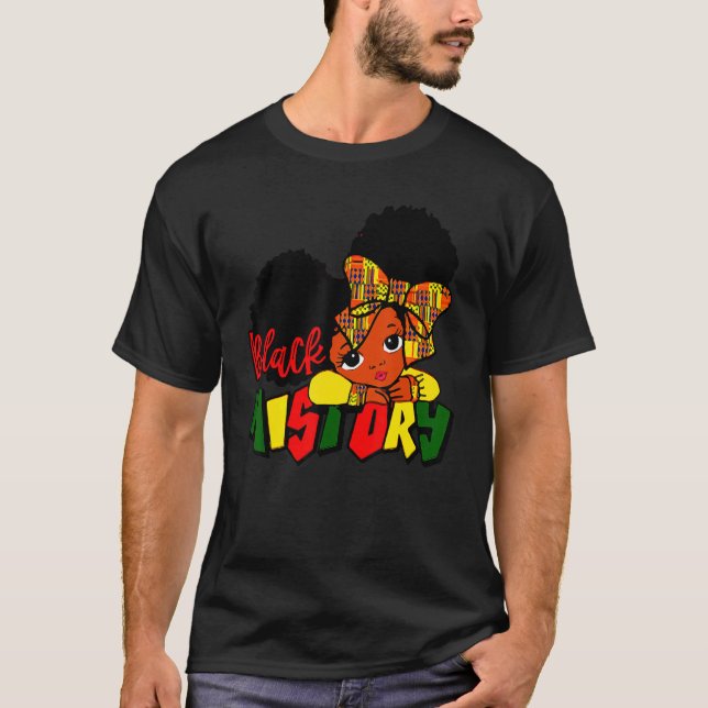 Camiseta I Am The Strong African Queen Girls Black History  (Frente)