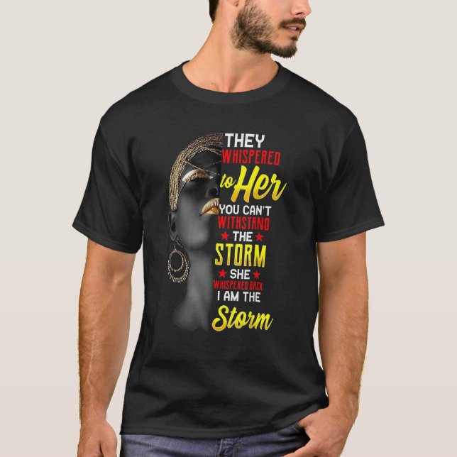 Camiseta I Am The Strong African Queen Girls Black History  (Frente)