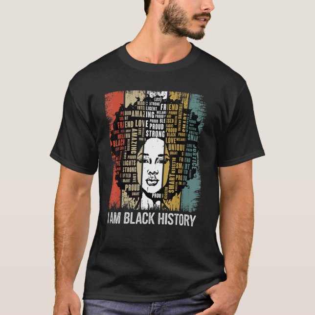 Camiseta I Am The Strong African Women Girls Black History  (Frente)