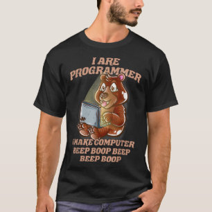 Camiseta I Are Programmer Introvert Nerd Grizzly Bear IT Ne