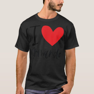 Camiseta I Armando Charlie Name Heart Personalised Men Cara