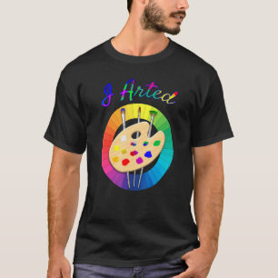 Camiseta I Arted Art Graphic Color Wheel Artist