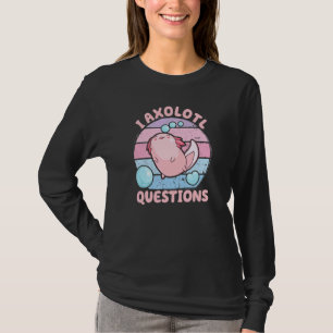 Camiseta I Axolotl Perguntas Crianças Adultos Jovens Retro