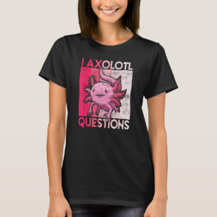 Camiseta I Axolotl Perguntas Crianças Adultos Jovens Retro