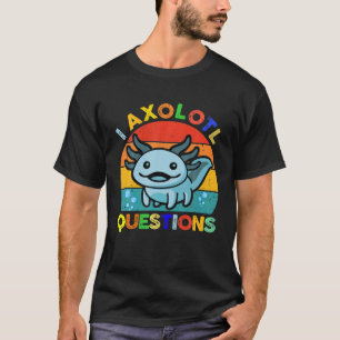 Camiseta I Axolotl Perguntas Kids Blue Salamanh Plush Axo
