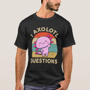 Camiseta I Axolotl Perguntas Kids Blue Salamanh Plush Axo