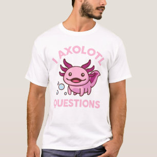 Camiseta I Axolotl Perguntas Kids Cute Kawaii Pastel Gótico