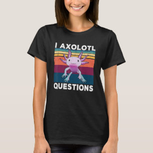Camiseta I Axolotl Perguntas Retro 90s Crianças Engraçadas