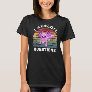 Camiseta I Axolotl Perguntas Retro Sunset Cute Axolotl 1