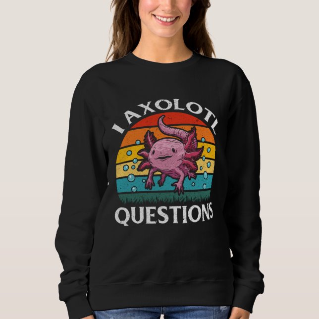 Camiseta I Axolotl Questions Kids Boys Girls Cute Axolotl (Frente)