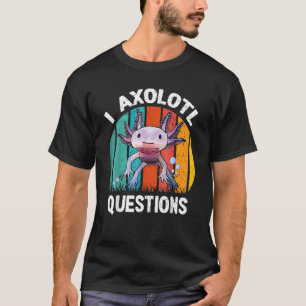 Camiseta I Axolotl Questões Jovens Crianças Retro 90s Axolo