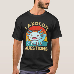 Camiseta I Axolotl Questões Jovens Crianças Salamander Cu