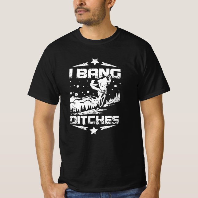 Camiseta I Bang Ditches Snowmobile (Frente)