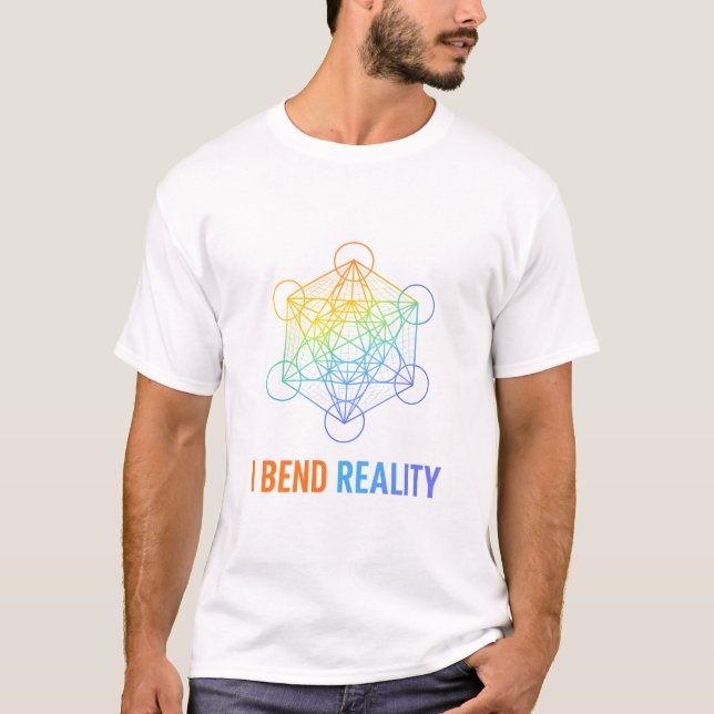 Camiseta I Bend Reality – Sacred Geometry Energy Design (Frente)
