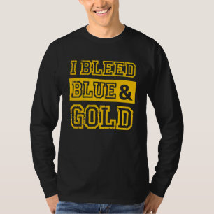 Camiseta I Bleed Blue & Dourado Sports Team Fan_1