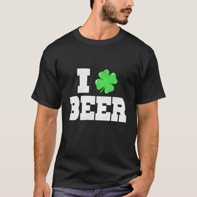 Camiseta I C Beer St Patricks Day Irish Pats Sarcastic (Frente)