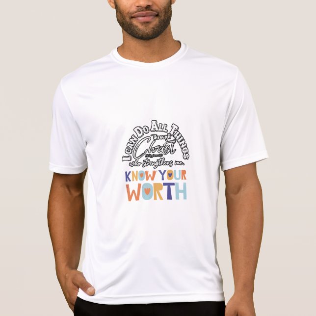 Camiseta i can do all things amazing design  (Frente)