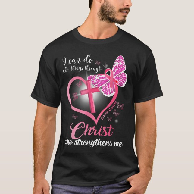 Camiseta I Can Do All Things Christ Who Strengthens Breast  (Frente)