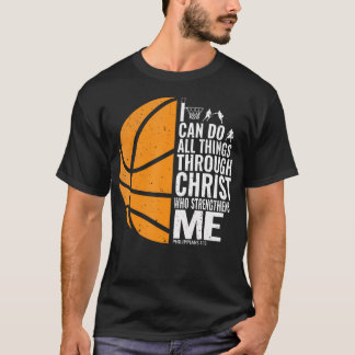 Camiseta I Can Do All Things Through Christ Christian Baske