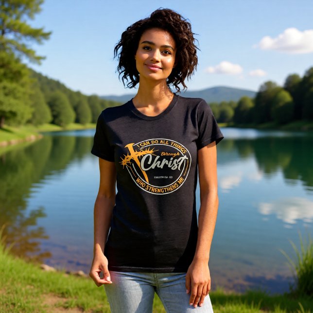 Camiseta I Can Do All Things Through Christ Philippians 4:1 (Criador carregado)