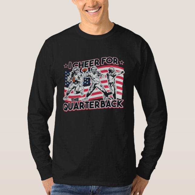 Camiseta I Cheer for the Quarterback (Frente)