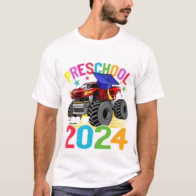 Camiseta I Classe de Formatação de Monstro de Pré-Escolas E (Frente)
