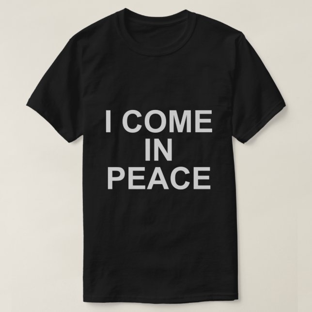 Camiseta I Come In Peace Matching Couple Im Peace Premium  (Frente do Design)