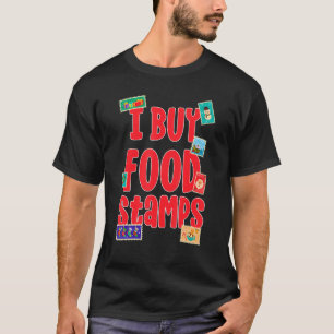 Camiseta I Comprar Comida Carimbos na parte 1