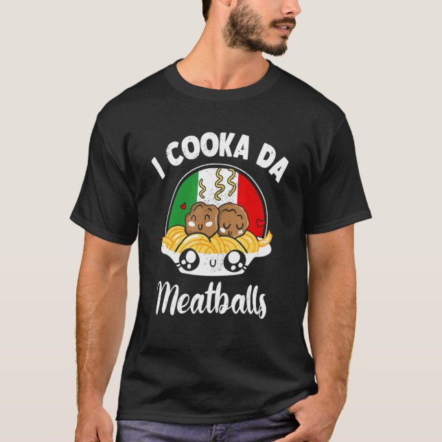 Camiseta I Cooka Da Meatball Ground Meat Meatball Mestre M (Frente)