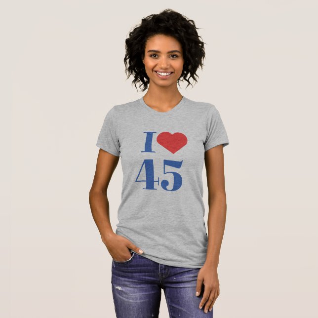 Camiseta I Coração 45 (Frente Completa)