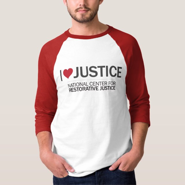 Camiseta I (coração) Justiça (Frente)