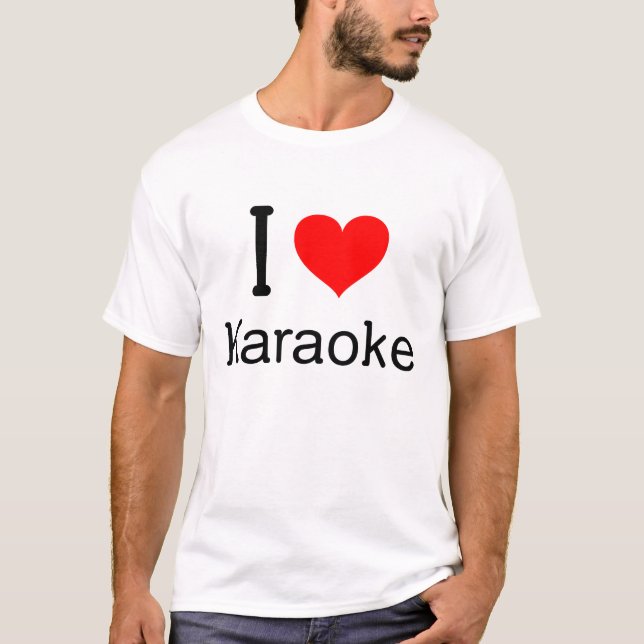 Camiseta I (coração) Karaoke (Frente)