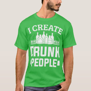 Camiseta I Create Drunk People Bartender Barman Bartending