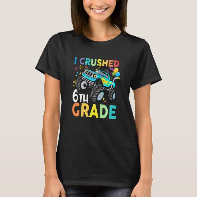 Camiseta I Crianças de Graduação de Caminhões de Monstro Cr (Frente)