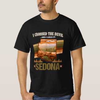 Camiseta I Crossed The Devil Sedona AZ Hiking Devils Bridge