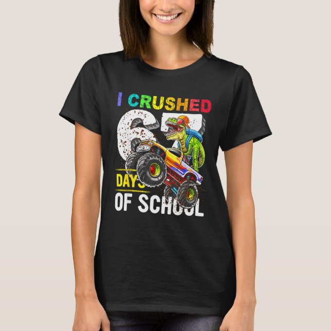 Camiseta I Crushed 67 Days Of School Funny Six Seven Meme B (Frente)
