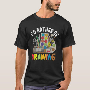 Camiseta I d Preferencialmente Desenho Pintura Pintura Colu