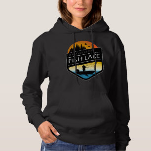 Camiseta I D Preferencialmentes Be On Fish Lake Wisconsin S