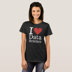 Camiseta I ❤️ Data Science para funcionários PERSONALIZADOS
