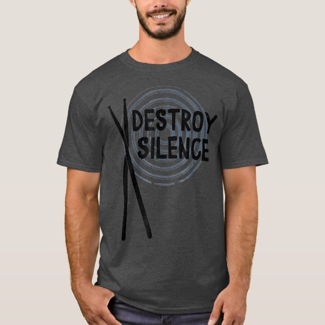 Camiseta I Destroy Silence Drummer (Frente)