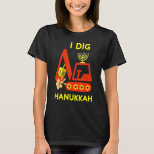 Camiseta I Dig Hanukkah Crane Construção Kids Chanukah Pa