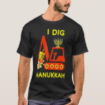 Camiseta I Dig Hanukkah Crane Construção Kids Chanukah Pa<br><div class="desc">Eu Canto Chanucá Crane Construindo Crianças Chanukah Pajamas.</div>