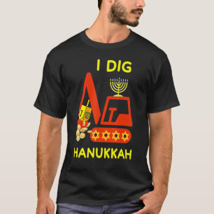 Camiseta I Dig Hanukkah Crane Construção Kids Chanukah Pa