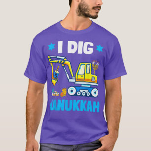 Camiseta I Dig Hanukkah Excavator Construção Toddler Hanu