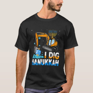 Camiseta I Dig Hanukkah Excavator Construção Toddler Hanu