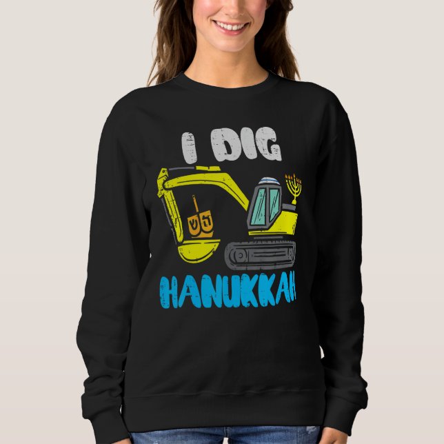Camiseta I Dig Hanukkah Excavator Construction Toddler Hanu (Frente)