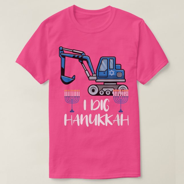 Camiseta I Dig Hanukkah Excavator Machine Love (Frente do Design)
