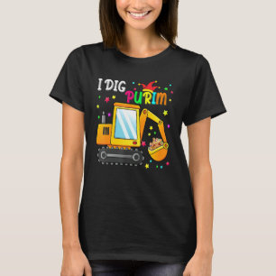 Camiseta I Dig Purim Hamantaschen Trator Jewish Todlers B