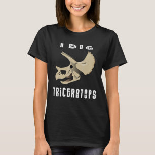 Camiseta I Dig Triceratops Dinossauro Design